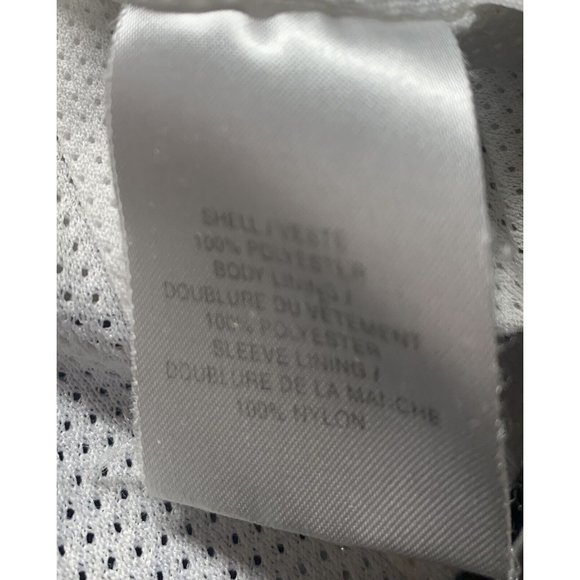 Adidas Windbreaker Jacket Men Medium M Golf Short Sleeve Blue Vintage Zip Button - Picture 7 of 9